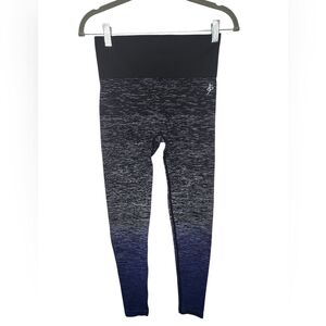 0 To 5 Women's Black White Blue Gradient Leggings Size S